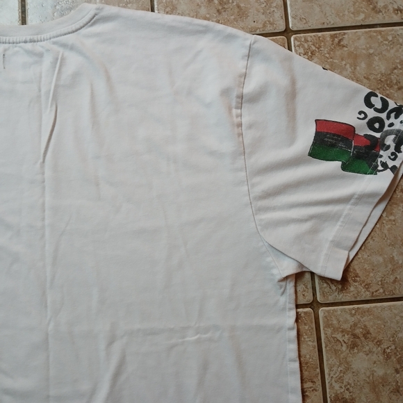 #0189 Men's Akoo White T-Shirt Exclusive Of Design Size Large - Picture 13 of 16